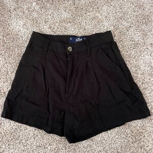 Hollister linen blend high waisted shorts